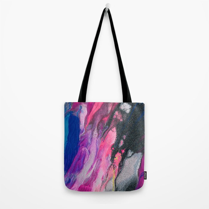 Bursting with Cosmic Joy Abstract Painting Tote Bag Gallery Image 2
