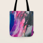 Bursting with Cosmic Joy Abstract Painting Tote Bag Gallery Image 1