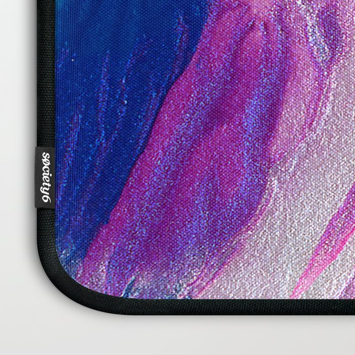 Bursting with Cosmic Joy Abstract Painting Laptop Sleeve Gallery Image 3