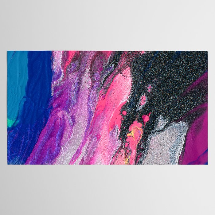 Bursting with Cosmic Joy Abstract Painting Tablecloth Gallery Image 2