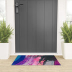 Bursting with Cosmic Joy Abstract Painting Welcome Mat Gallery Image 3
