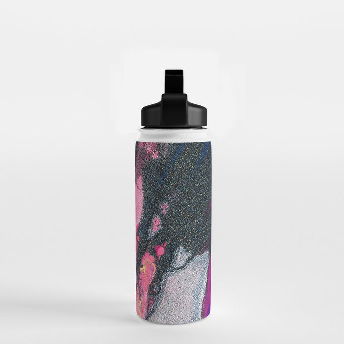Bursting with Cosmic Joy Abstract Painting Water Bottle Gallery Image 2