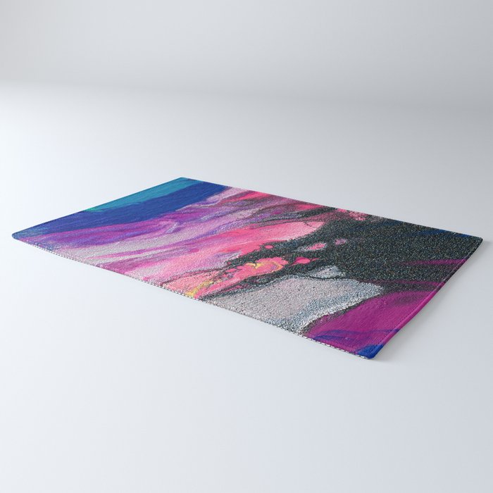 Bursting with Cosmic Joy Abstract Painting Rug Gallery Image 3