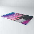 Bursting with Cosmic Joy Abstract Painting Rug Gallery Image 3
