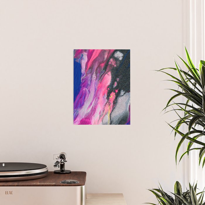 Bursting with Cosmic Joy Abstract Painting Poster Gallery Image 2