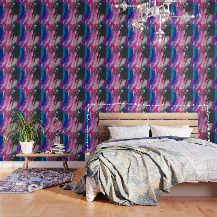 Bursting with Cosmic Joy Abstract Painting Wallpaper Gallery Image 1