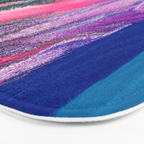 Bursting with Cosmic Joy Abstract Painting Bath Mat Gallery Image 3