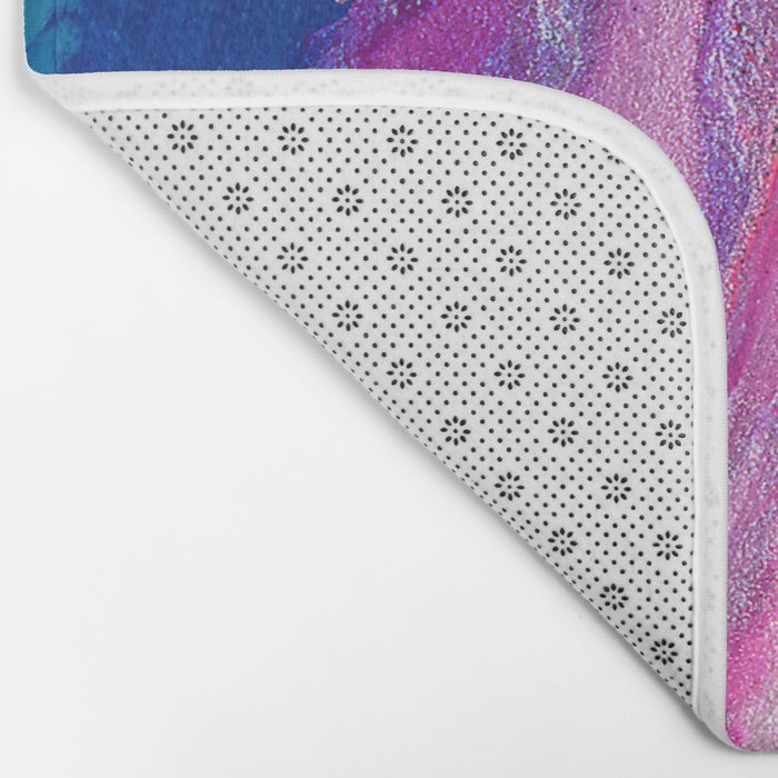 Bursting with Cosmic Joy Abstract Painting Bath Mat Gallery Image 2