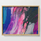 Bursting with Cosmic Joy Abstract Painting Serving Tray Gallery Image 1