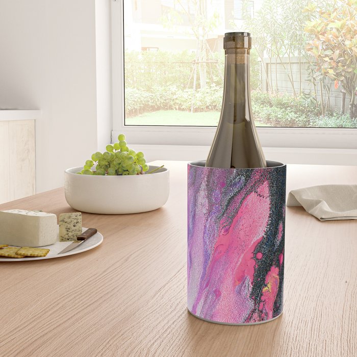 Bursting with Cosmic Joy Abstract Painting Wine Chiller Gallery Image 4