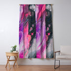 Bursting with Cosmic Joy Abstract Painting Window Curtain Gallery Image 5