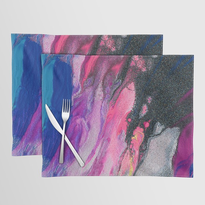 Bursting with Cosmic Joy Abstract Painting Placemat Gallery Image 1