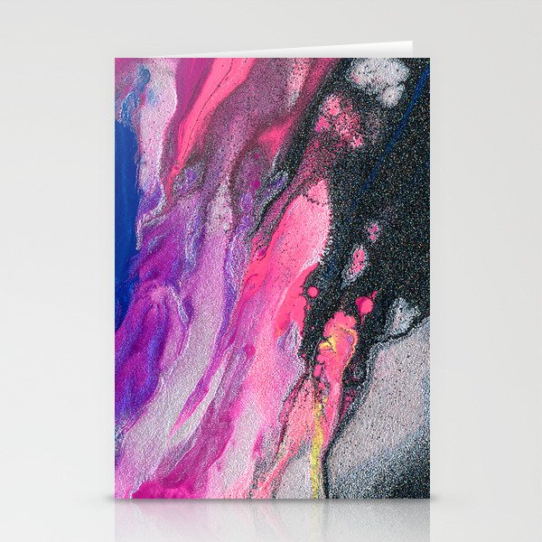 Bursting with Cosmic Joy Abstract Painting Stationery Card Gallery Image 2