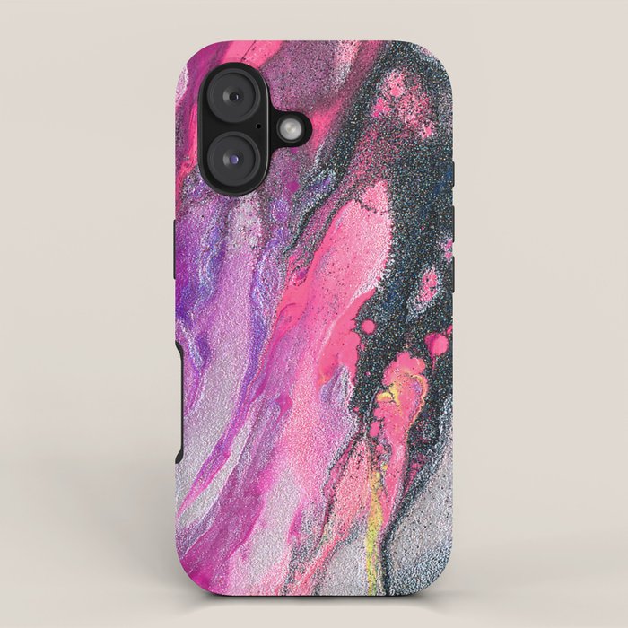 Bursting with Cosmic Joy Abstract Painting iPhone Case Gallery Image 1