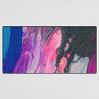 Bursting with Cosmic Joy Abstract Painting Desk Mat Gallery Image 3