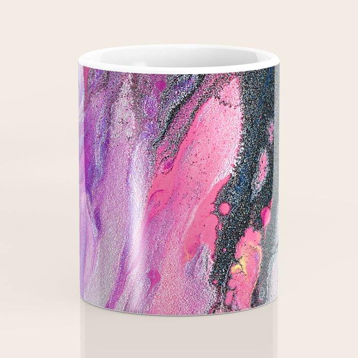 Bursting with Cosmic Joy Abstract Painting Coffee Mug Gallery Image 4