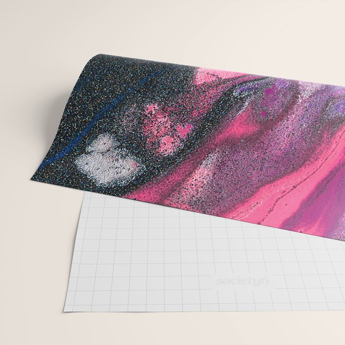 Bursting with Cosmic Joy Abstract Painting Wrapping Paper Gallery Image 2