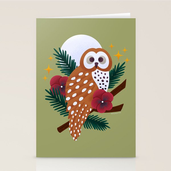 Owl - Crepuscular Critters Stationery Card Gallery Image 2
