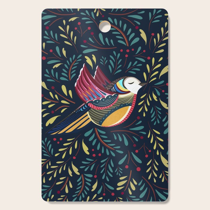 Peace Bird | Navy Cutting Board Gallery Image 1