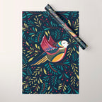 Peace Bird | Navy Wrapping Paper Gallery Image 1