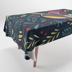 Peace Bird | Navy Tablecloth Gallery Image 1