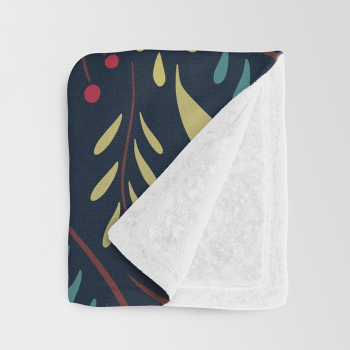 Peace Bird | Navy Throw Blanket Gallery Image 3