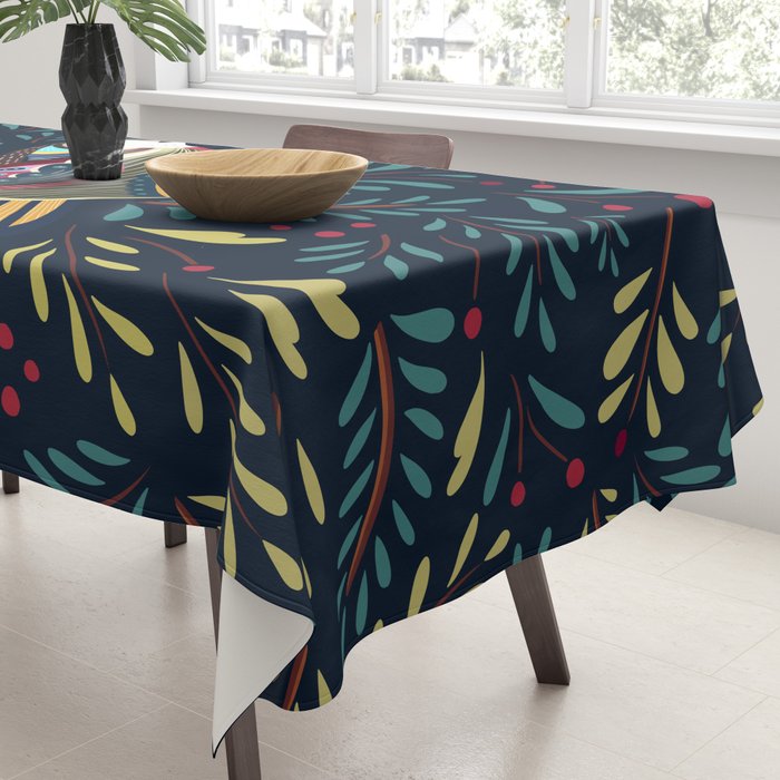 Peace Bird | Navy Tablecloth Gallery Image 3