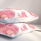 Watercolor Raccoon - Pink Palette Pillow Sham Gallery Image 3