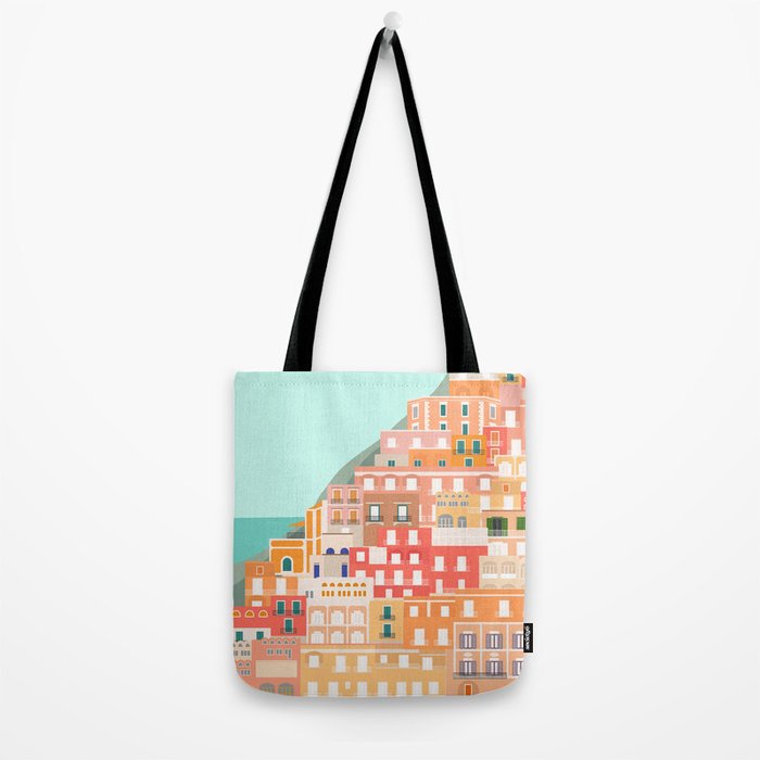 View over the Amalfi Coast, Positano, Italy Tote Bag Gallery Image 2