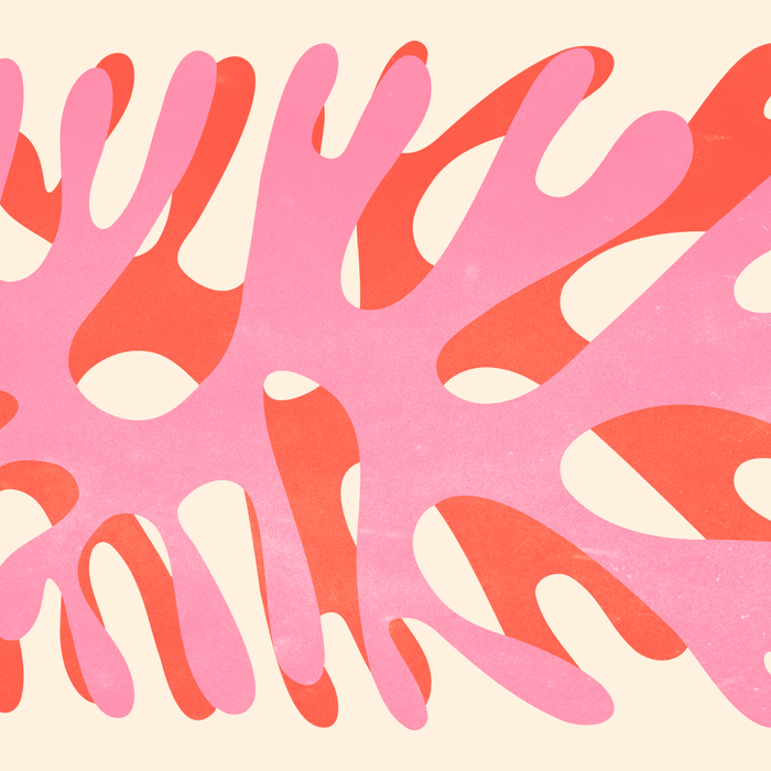 Sea Leaf: Matisse Collage Peach Edition Coffee Mug Gallery Image 2