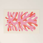 Sea Leaf: Matisse Collage Peach Edition Welcome Mat Gallery Image 1