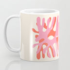 Sea Leaf: Matisse Collage Peach Edition Coffee Mug Gallery Image 3