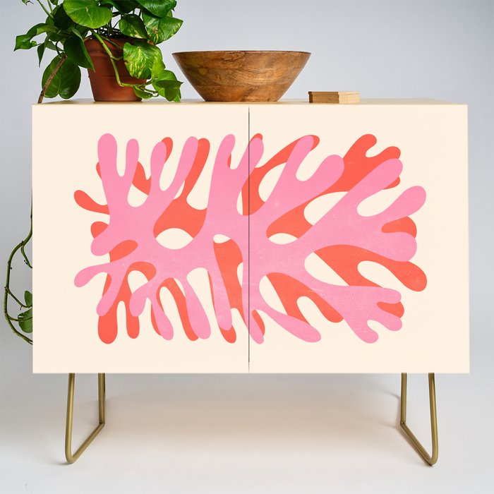 Sea Leaf: Matisse Collage Peach Edition Credenza Gallery Image 1