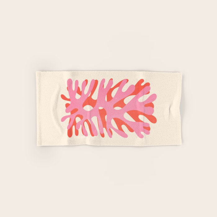Sea Leaf: Matisse Collage Peach Edition Bath Towel Gallery Image 1