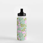 Botanical Garden - Pink and Green Water Bottle Gallery Image 2