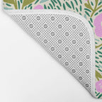 Botanical Garden - Pink and Green Bath Mat Gallery Image 2