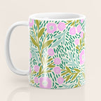 Botanical Garden - Pink and Green Coffee Mug Gallery Image 3