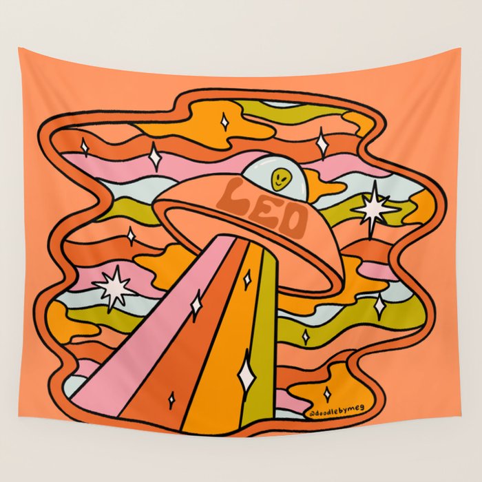 Leo UFO Wall Tapestry Gallery Image 1