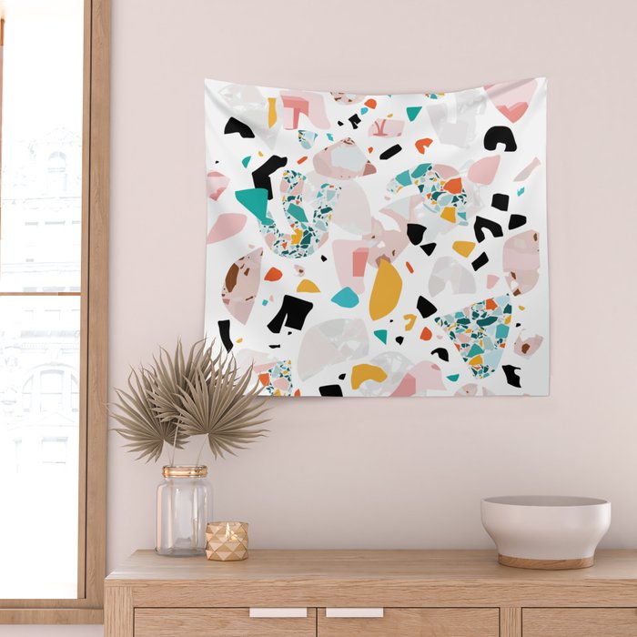 Mixed Mess I. / Collage, Terrazzo, Colorful Wall Tapestry Gallery Image 2