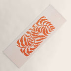 Funky Fern: Orange Peach Edition Yoga Mat Gallery Image 1
