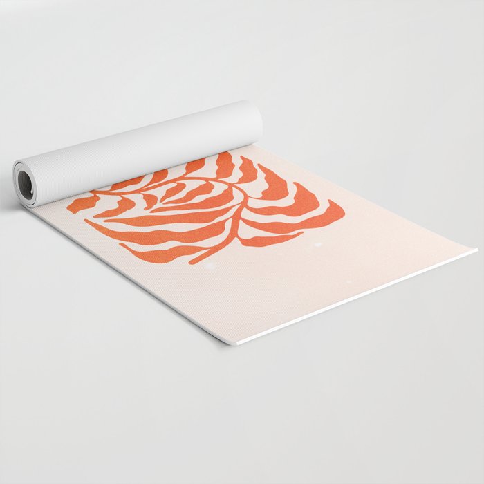 Funky Fern: Orange Peach Edition Yoga Mat Gallery Image 2