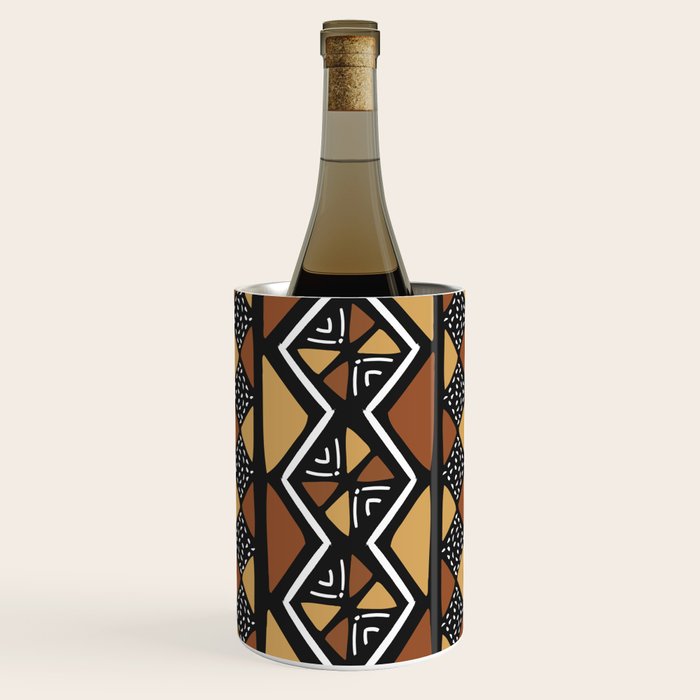 African mud cloth Mali Wine Chiller Gallery Image 1