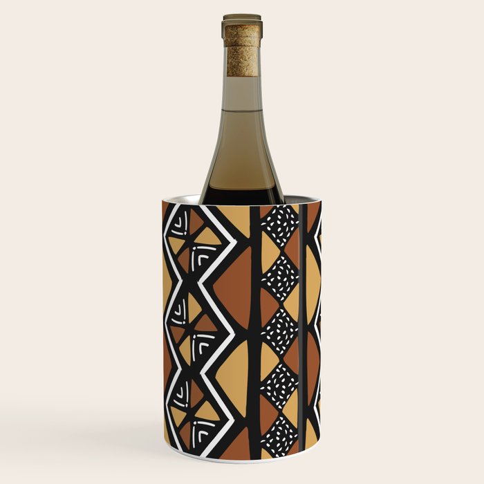 African mud cloth Mali Wine Chiller Gallery Image 2