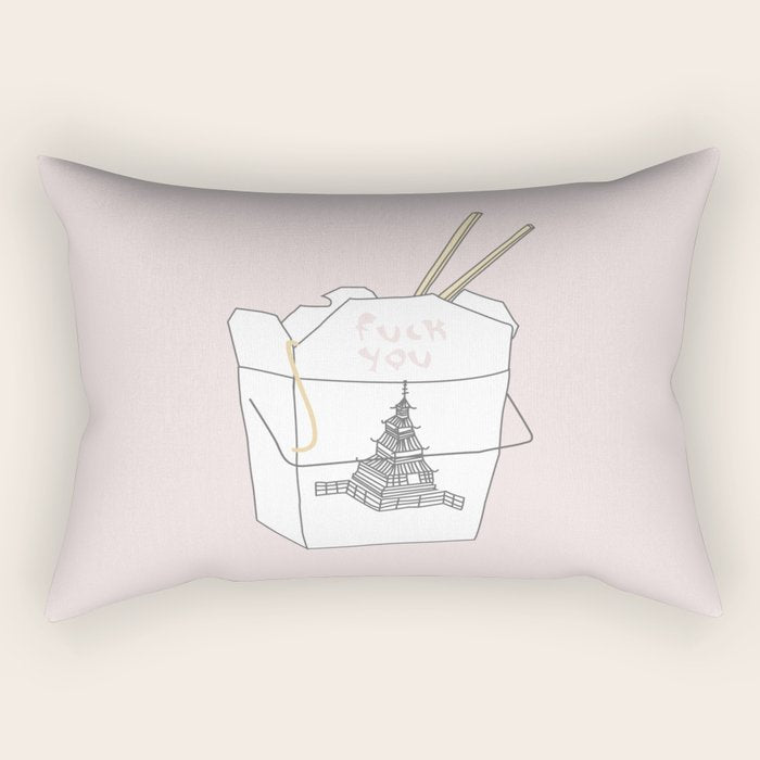 NICE TAKEOUT Rectangular Pillow Gallery Image 1