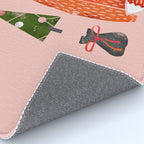 Christmas fox - illustration Rug Gallery Image 4