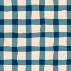 Organic Gingham Blue Coffee Mug Gallery Image 2