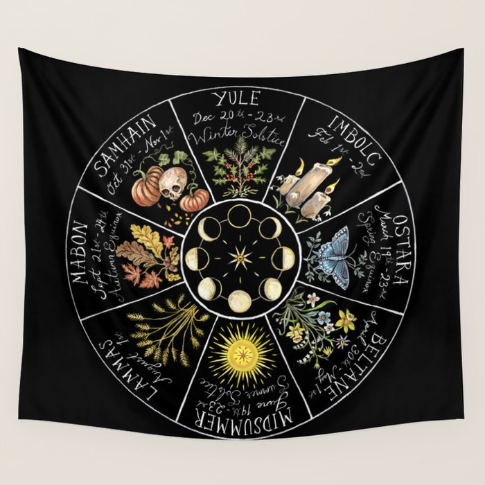 Wheel of the Year Wall Tapestry Gallery Image 1