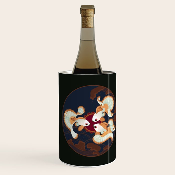 Three tosakin goldfish Wine Chiller Gallery Image 2