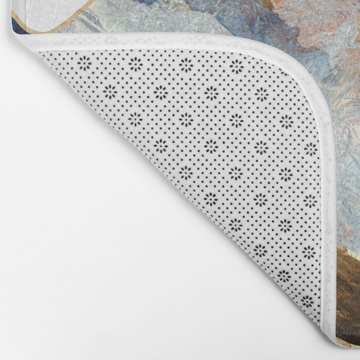 Minimal Abstract Mountains Bath Mat Gallery Image 2