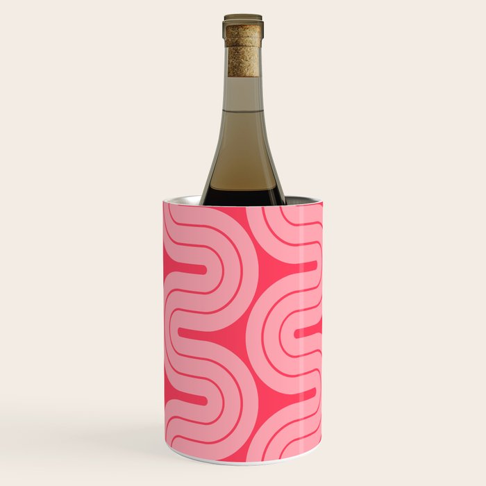 70s Throwback Wavy Stripes Pattern Wine Chiller Gallery Image 2
